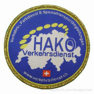 3-D Woven Patch Label, Available in Different Colors and Designs